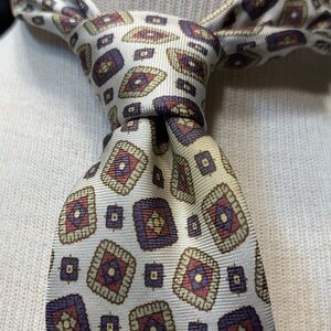 CRAVATE DE FRANCE 70’s FOULARD SILK TWILL NECKTIE